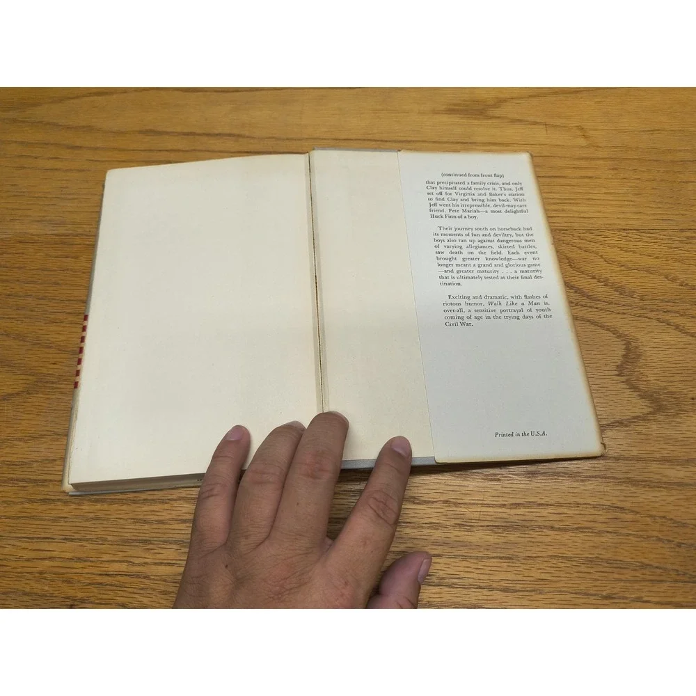 Walk Like A Man by Donald Honig 1961 William‎ Sloane Associates HC/DJ